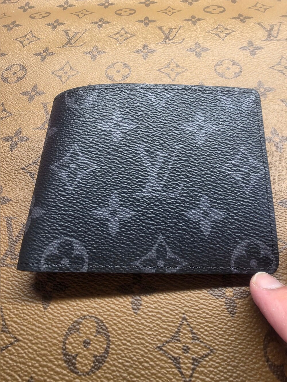 Louis Vuitton Slender Eclipse Monogram Wallet